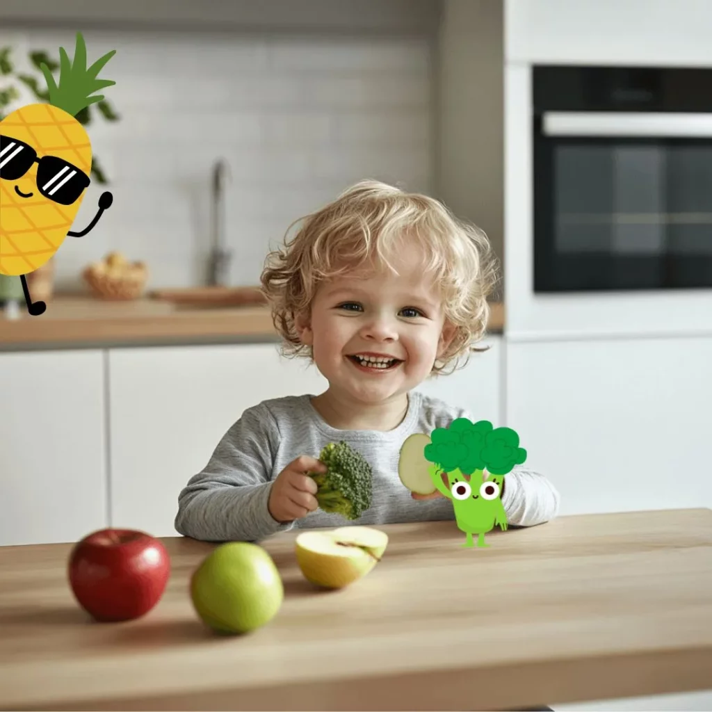 Jak przekonać dziecko do jedzenia warzyw i owoców.