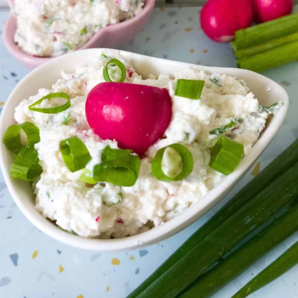Pasta z twarożkiem dla niemowlaka BLW